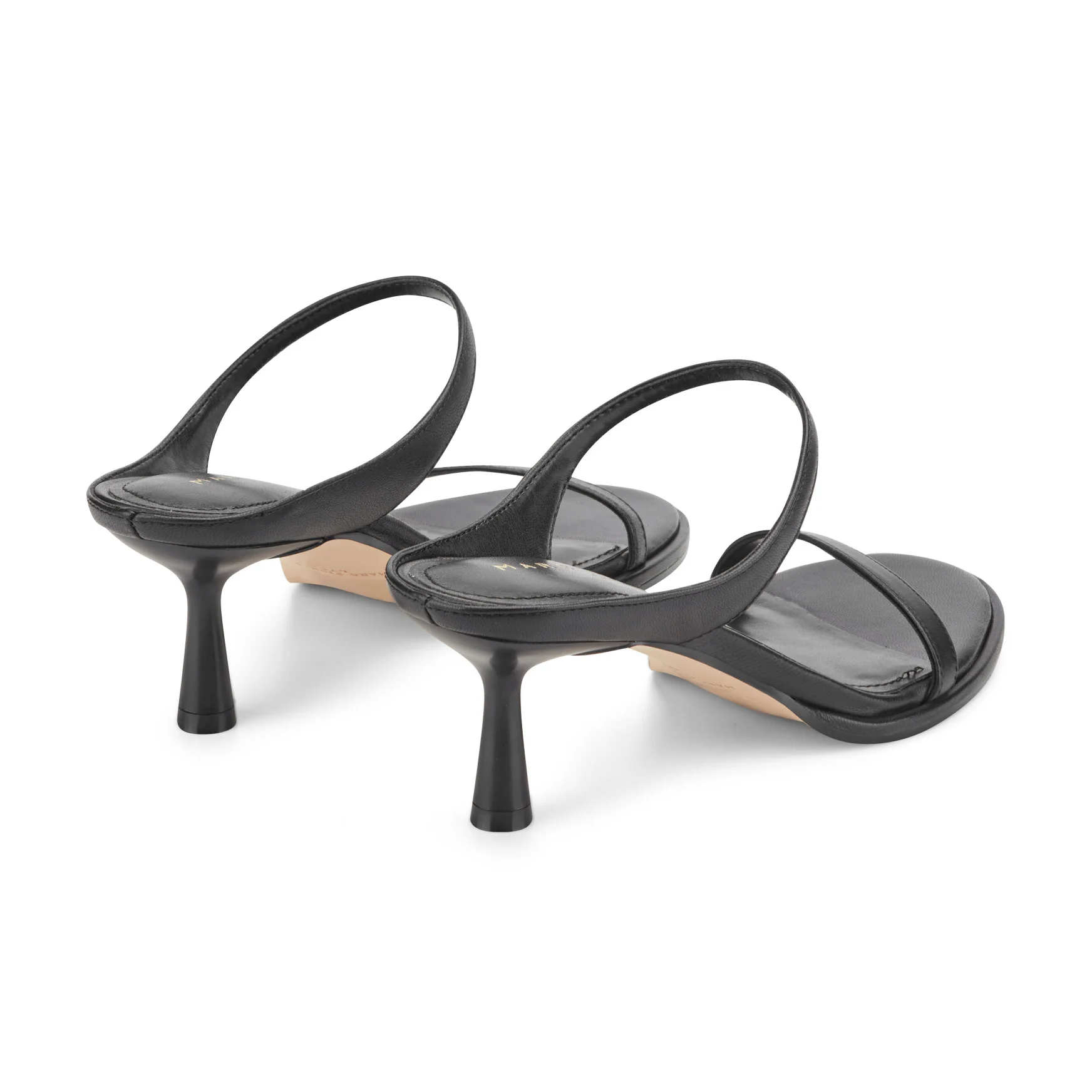 Alonde Leather Heeled Slide Sandal - Image 3