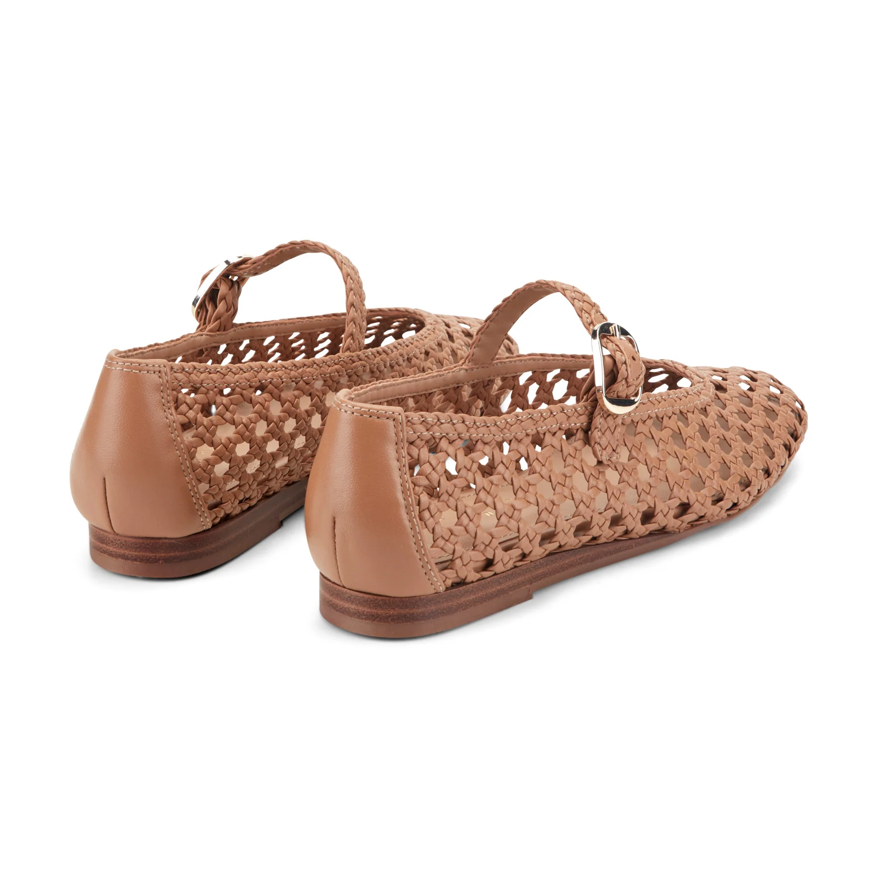 Evonna Woven Leather Mary Jane Ballet Flat - Image 3