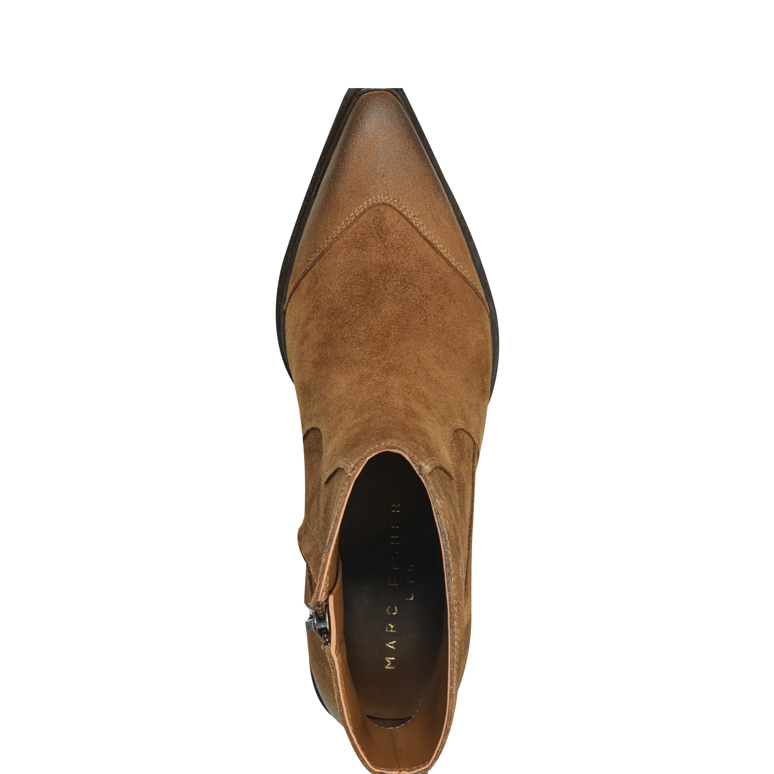 Giulie Western Leather Ankle Bootie - Image 3